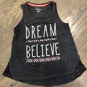 Xhilaration “dream believe” girls’ tank.